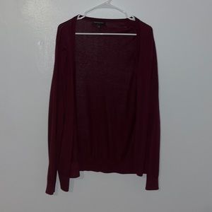 Burgundy cardigan